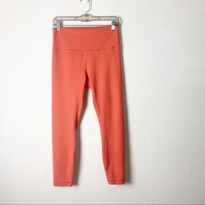 lululemon athletica Orange/coral wunder train Leggings